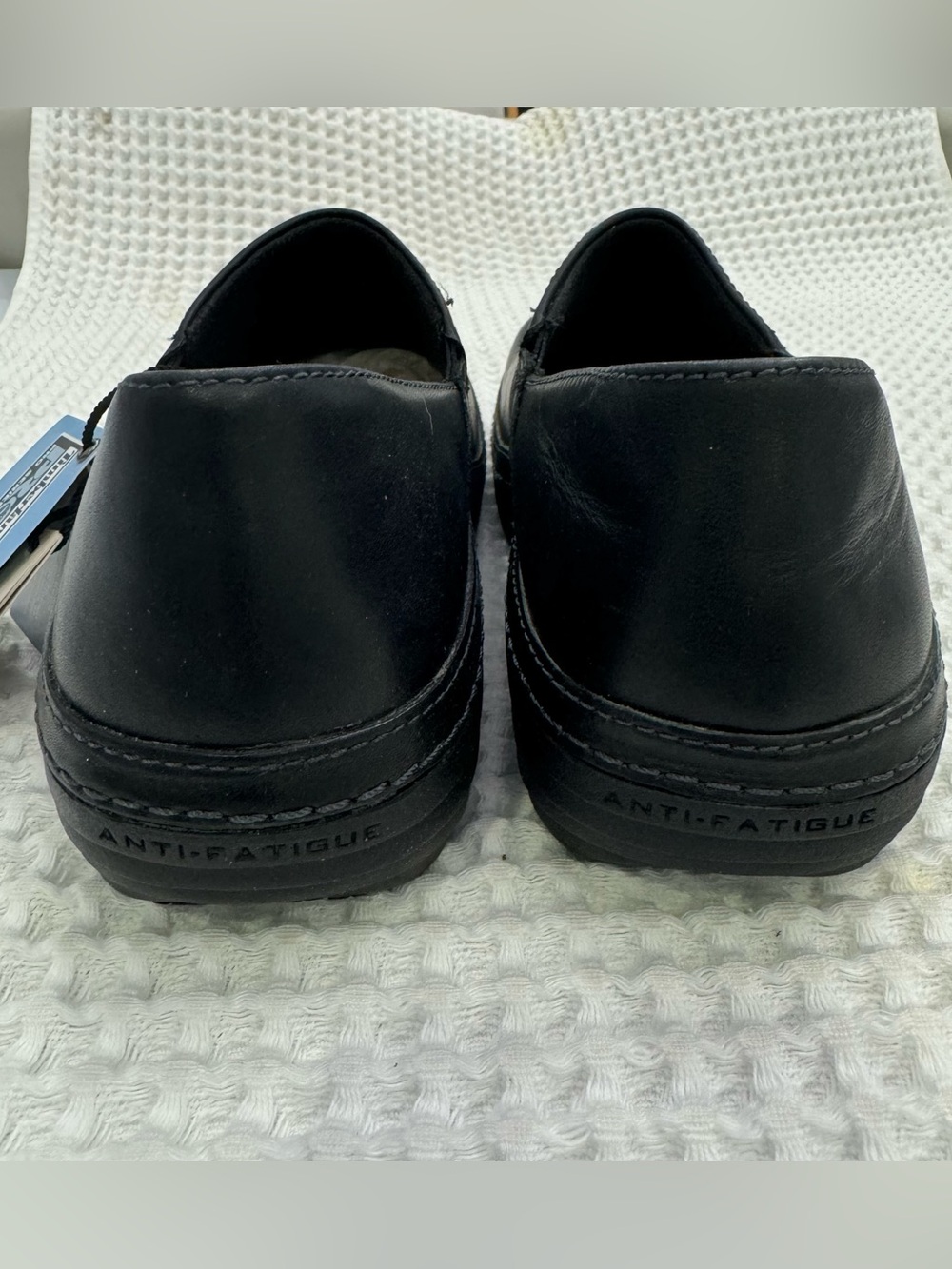 NWT Timberland PRO Renova Black Leather Slip on ANTI-SLIP Clogs MSRP $148 Size 9 - Picture 4 of 9
